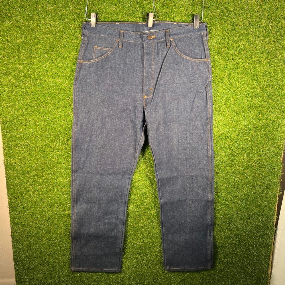 Rustler‎ Mens Regular Fit Straight Leg Jeans Indigo Blue Denim 38x30 87624NV